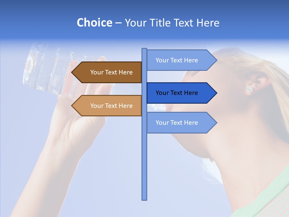 Women Hot Bottle PowerPoint Template