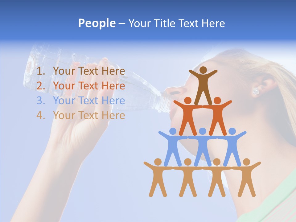 Women Hot Bottle PowerPoint Template