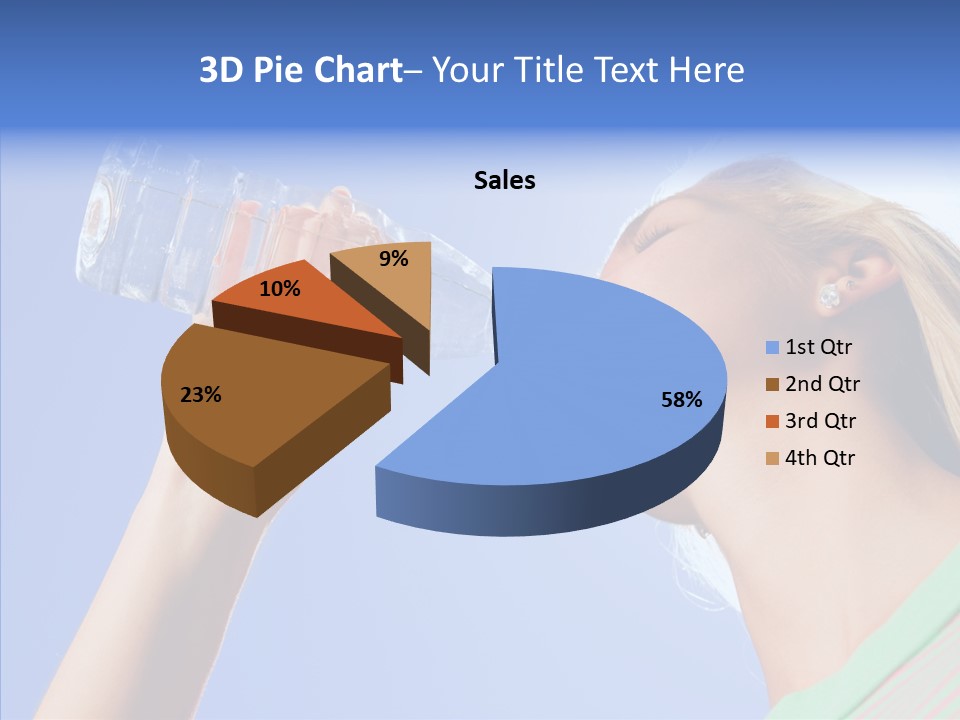 Women Hot Bottle PowerPoint Template