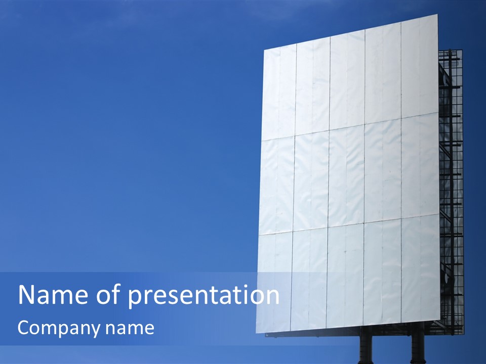 Sky Promotion Art PowerPoint Template