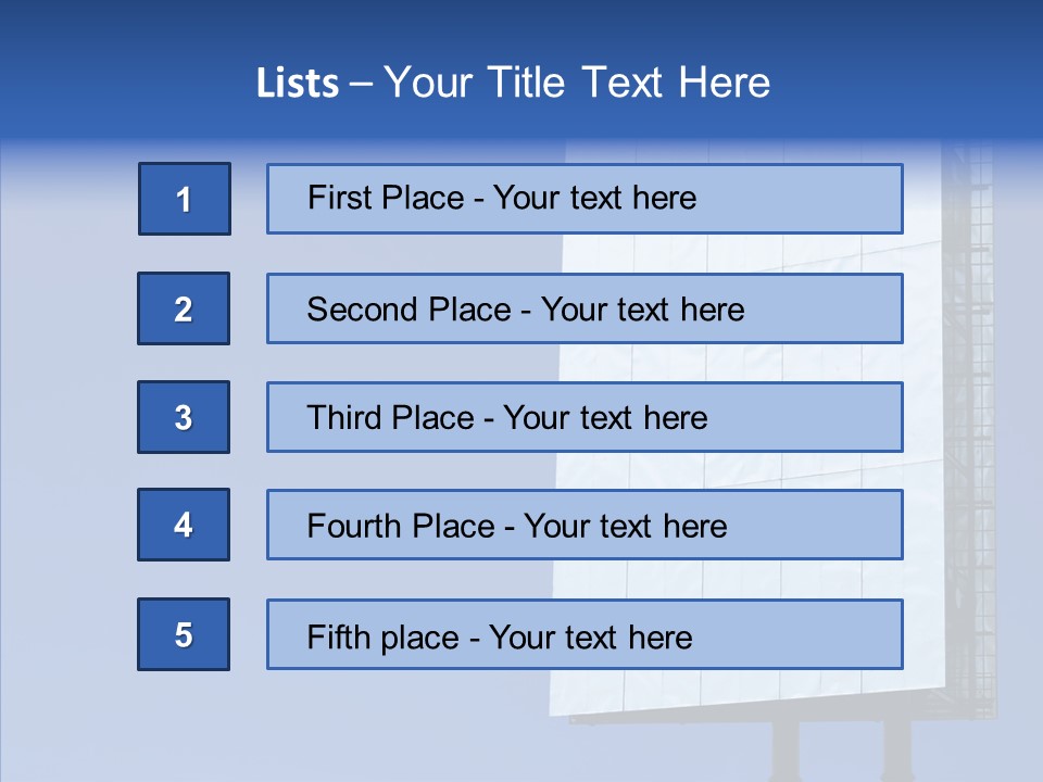 Sky Promotion Art PowerPoint Template