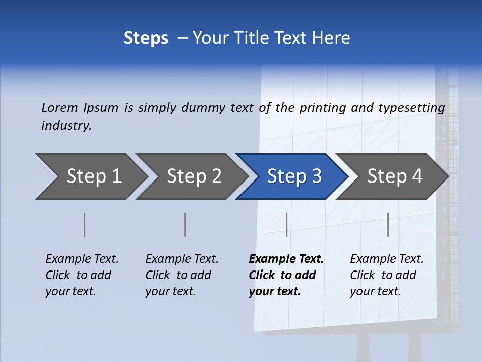Sky Promotion Art PowerPoint Template