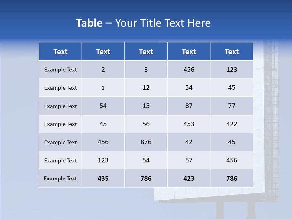 Sky Promotion Art PowerPoint Template