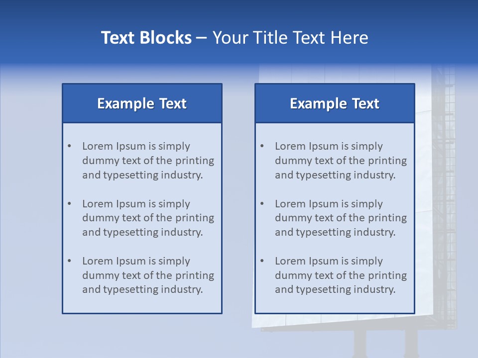 Sky Promotion Art PowerPoint Template