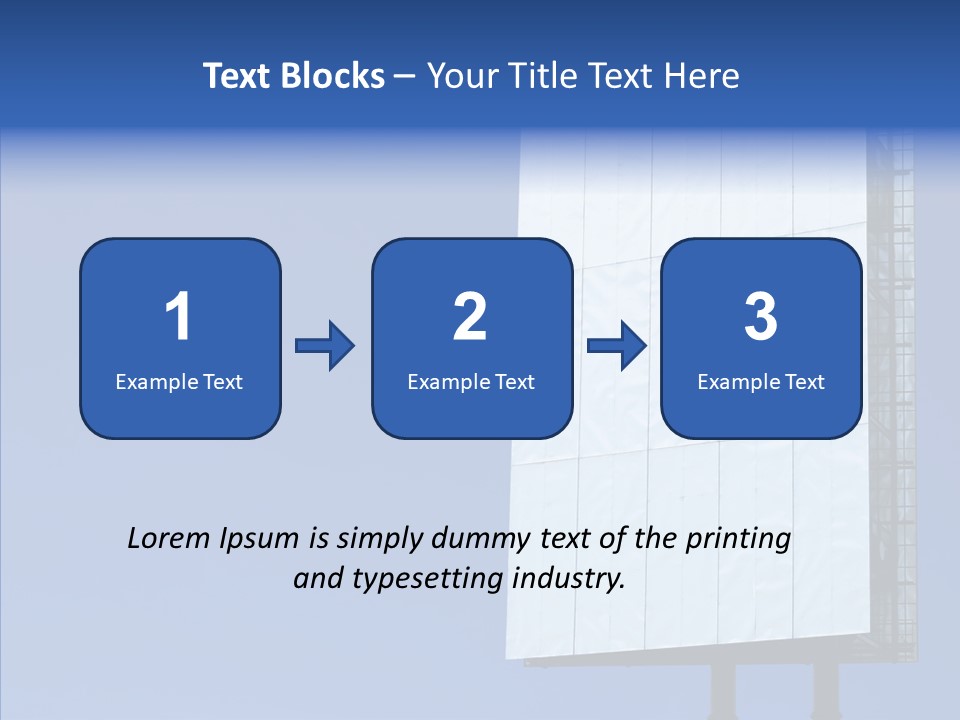 Sky Promotion Art PowerPoint Template
