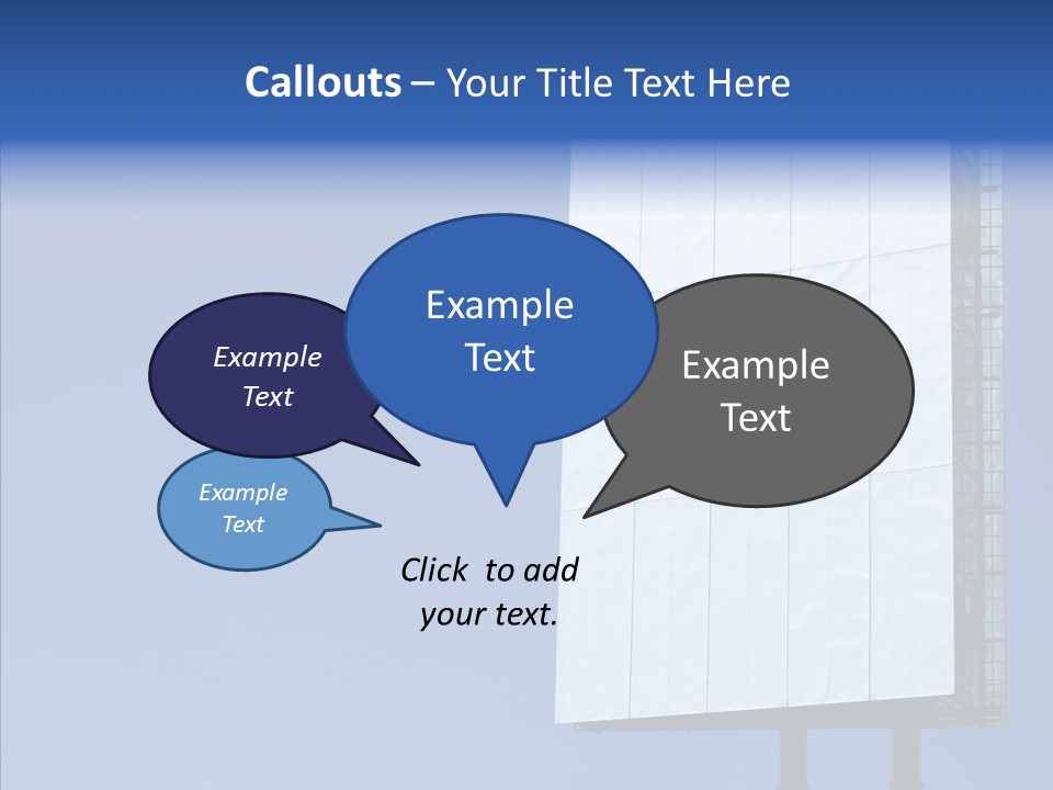 Sky Promotion Art PowerPoint Template