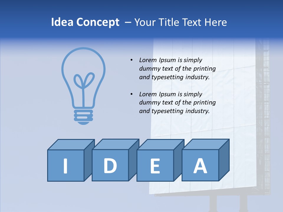Sky Promotion Art PowerPoint Template