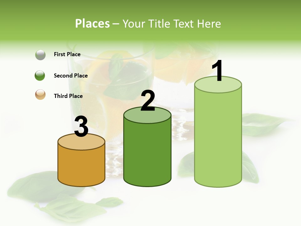 Refreshment Lime Fruit PowerPoint Template