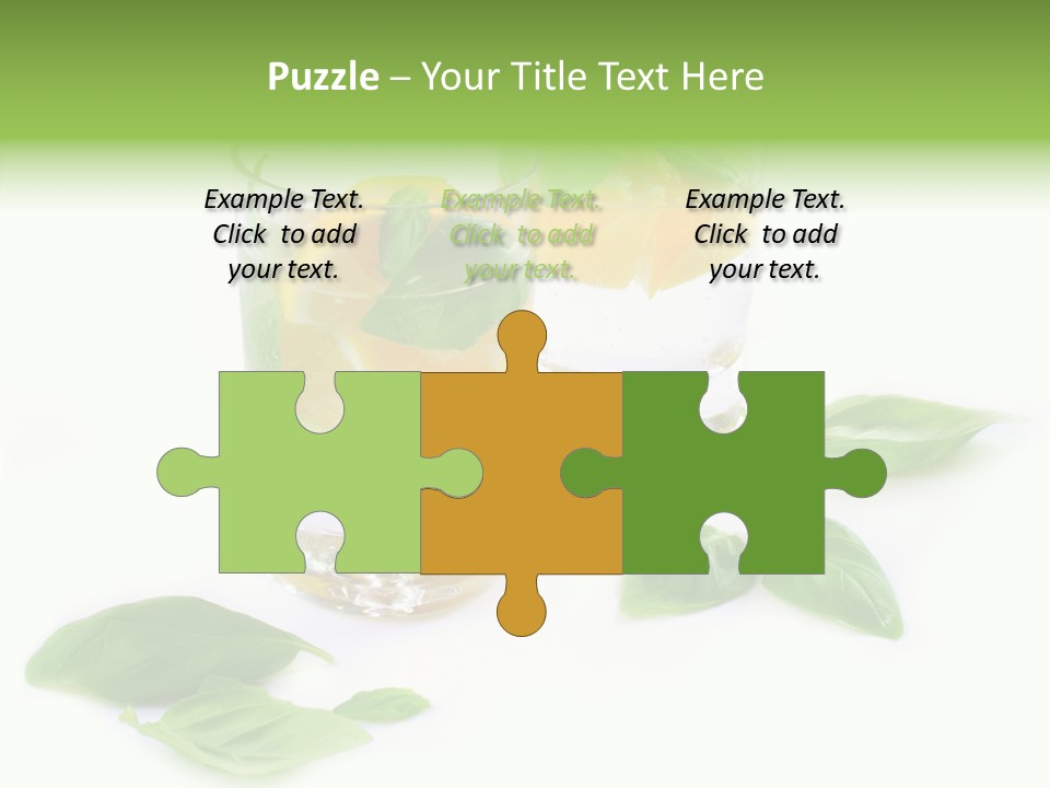 Refreshment Lime Fruit PowerPoint Template