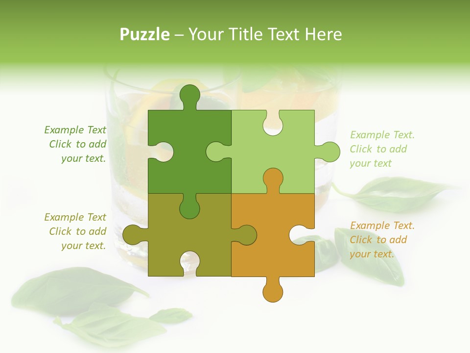 Refreshment Lime Fruit PowerPoint Template