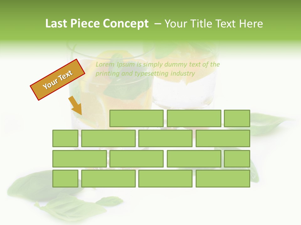 Refreshment Lime Fruit PowerPoint Template