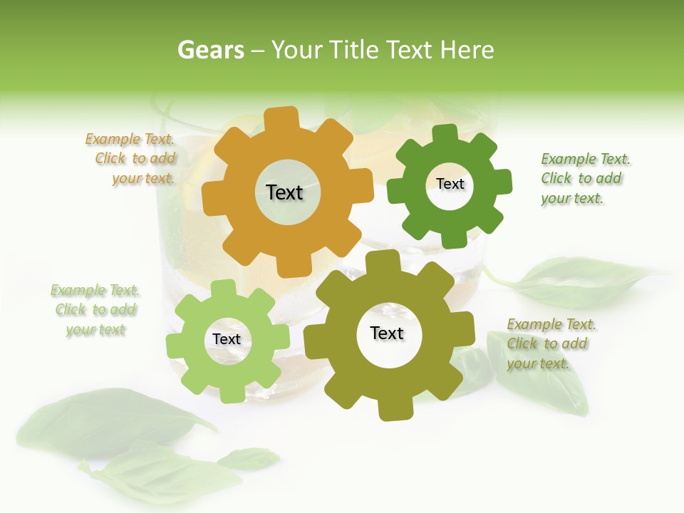 Refreshment Lime Fruit PowerPoint Template