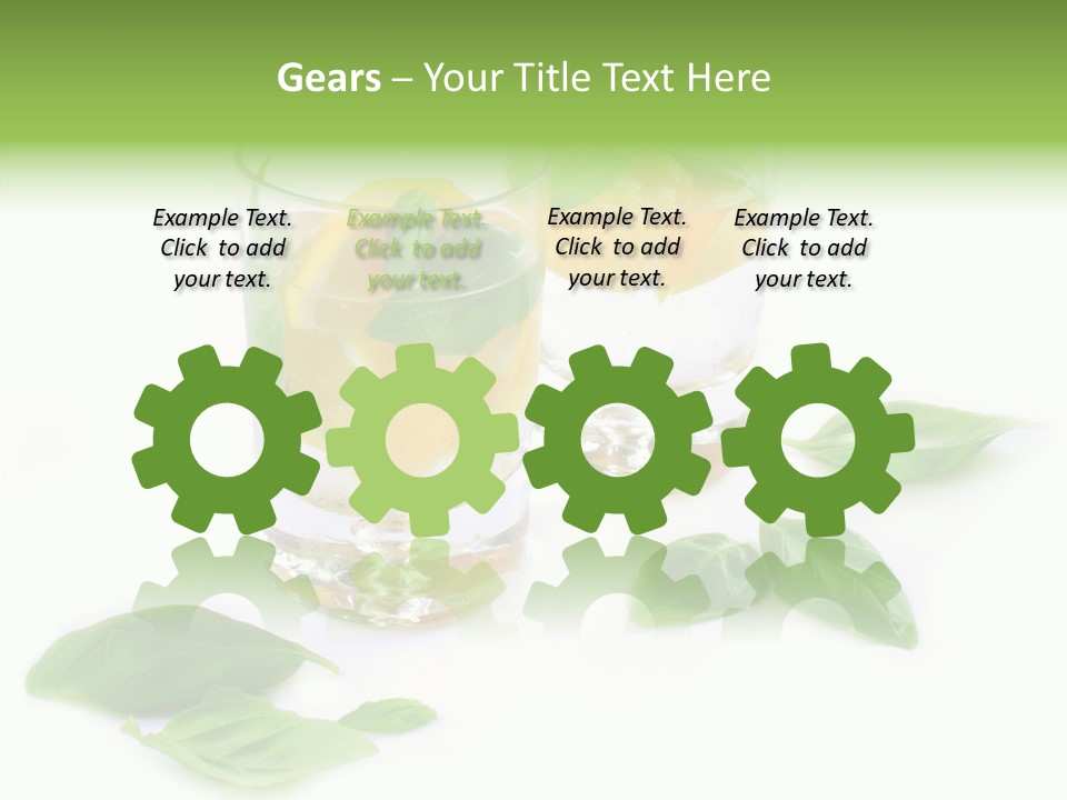 Refreshment Lime Fruit PowerPoint Template