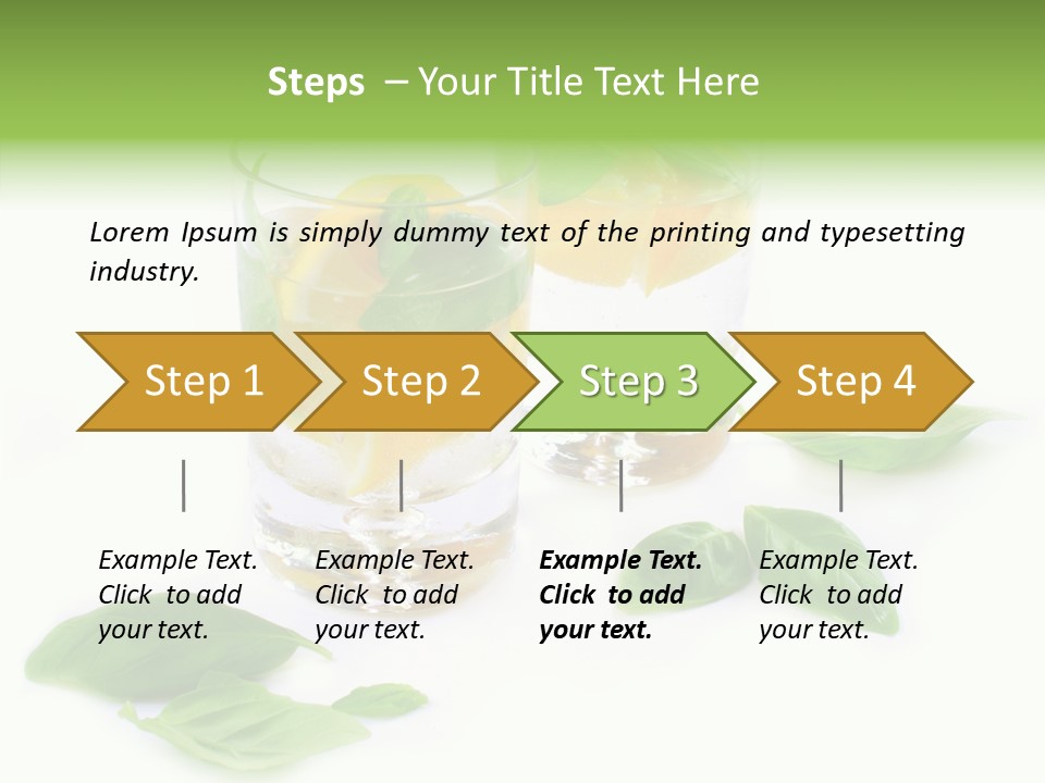 Refreshment Lime Fruit PowerPoint Template