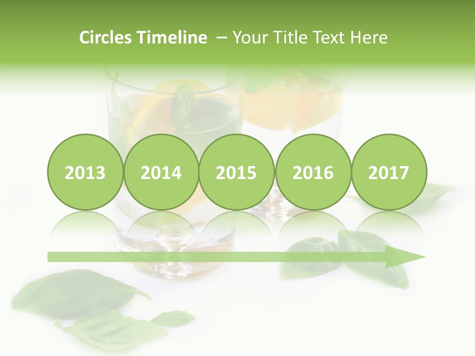 Refreshment Lime Fruit PowerPoint Template