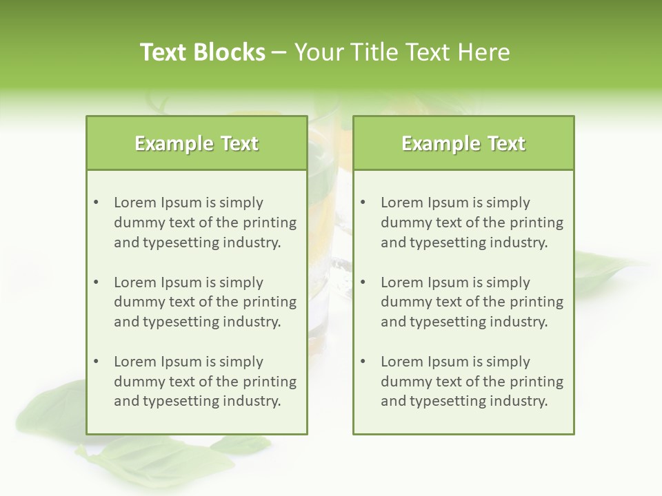 Refreshment Lime Fruit PowerPoint Template