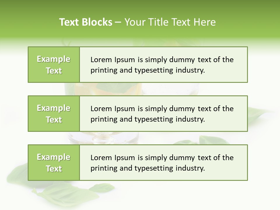 Refreshment Lime Fruit PowerPoint Template