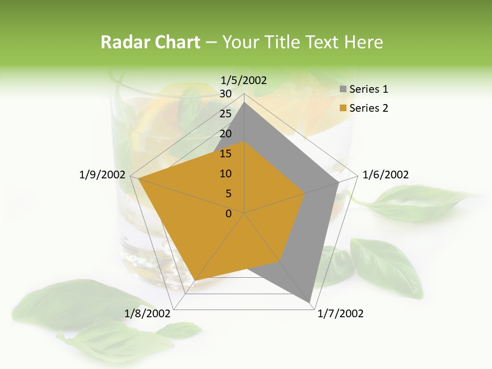 Refreshment Lime Fruit PowerPoint Template