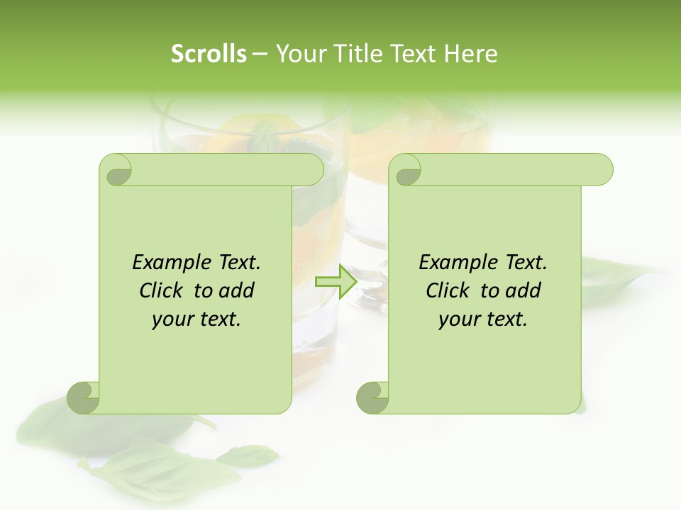 Refreshment Lime Fruit PowerPoint Template