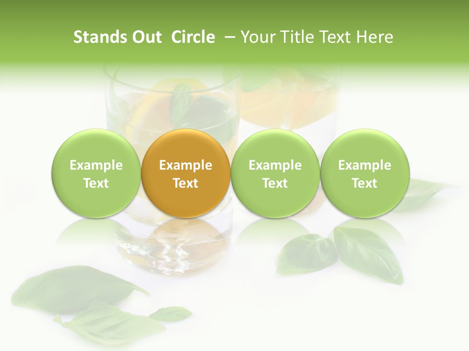 Refreshment Lime Fruit PowerPoint Template