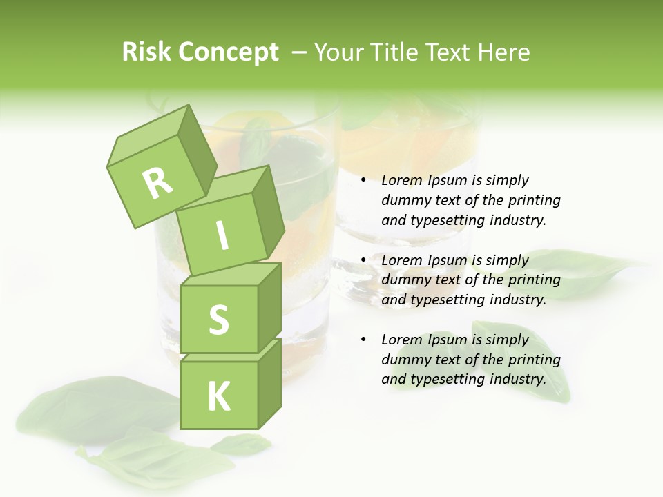 Refreshment Lime Fruit PowerPoint Template