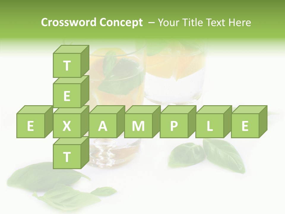 Refreshment Lime Fruit PowerPoint Template