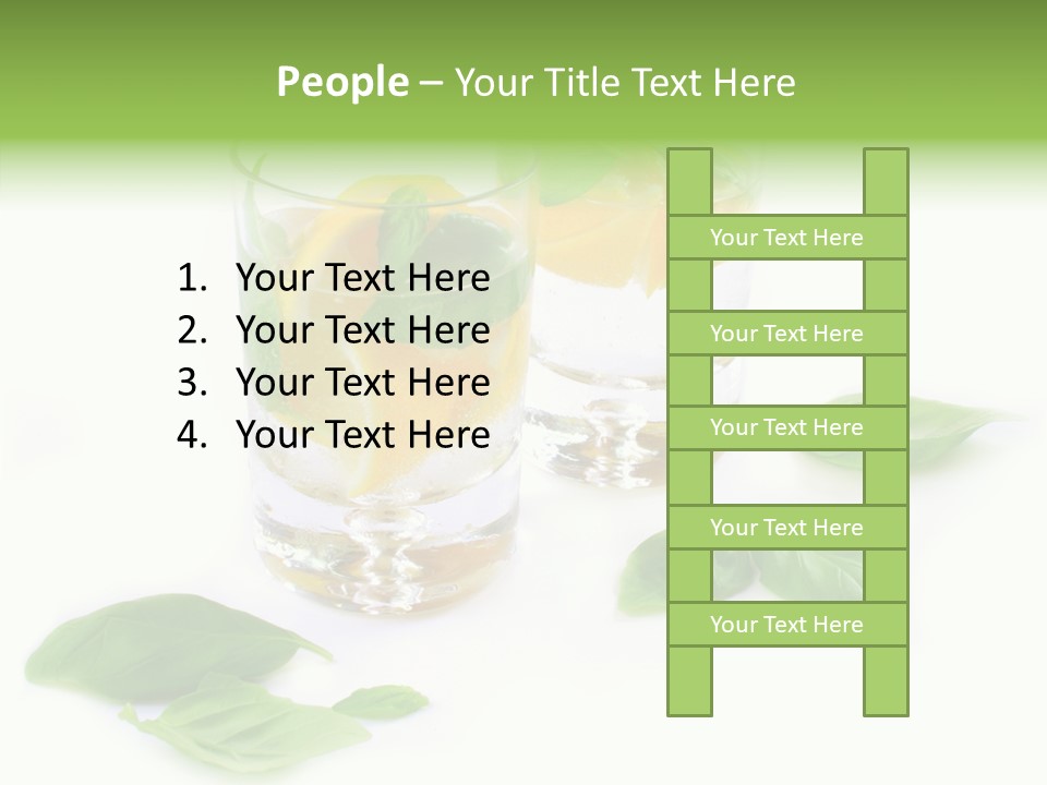 Refreshment Lime Fruit PowerPoint Template