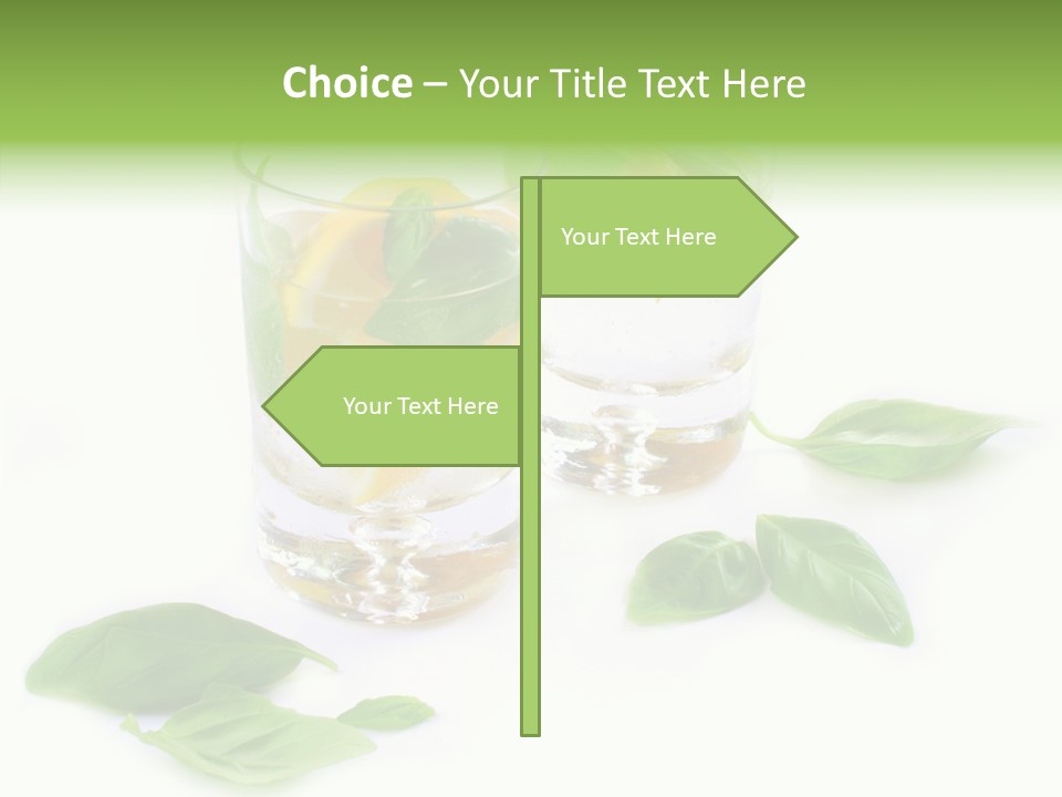 Refreshment Lime Fruit PowerPoint Template