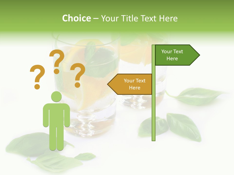 Refreshment Lime Fruit PowerPoint Template