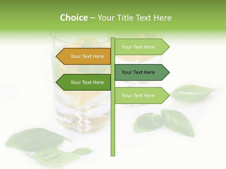 Refreshment Lime Fruit PowerPoint Template