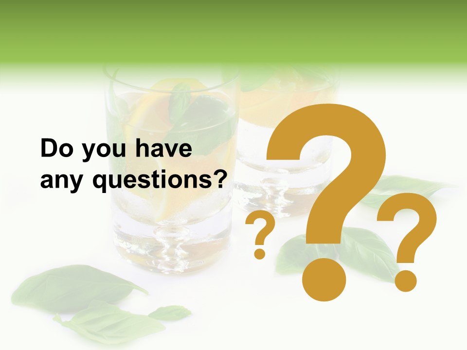 Refreshment Lime Fruit PowerPoint Template