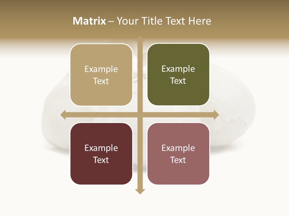 A Group Of Garlic On A White Background PowerPoint Template