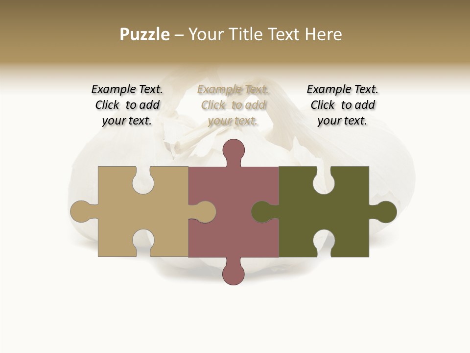 A Group Of Garlic On A White Background PowerPoint Template