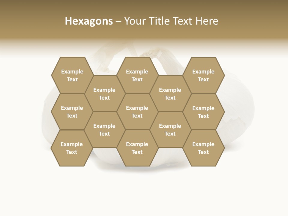 A Group Of Garlic On A White Background PowerPoint Template