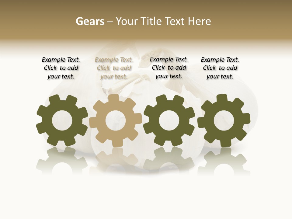 A Group Of Garlic On A White Background PowerPoint Template