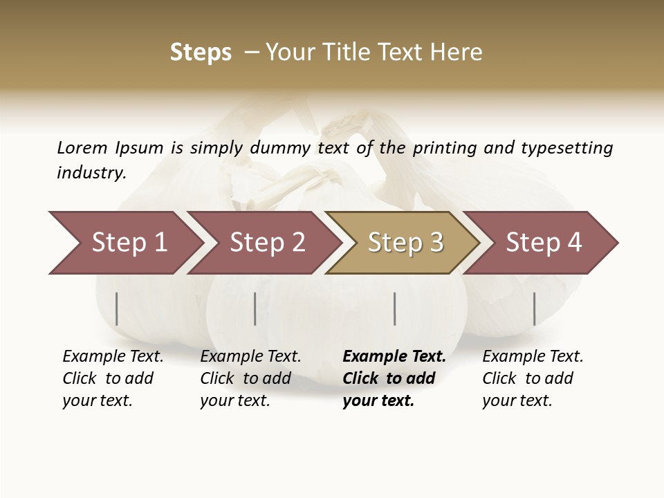 A Group Of Garlic On A White Background PowerPoint Template