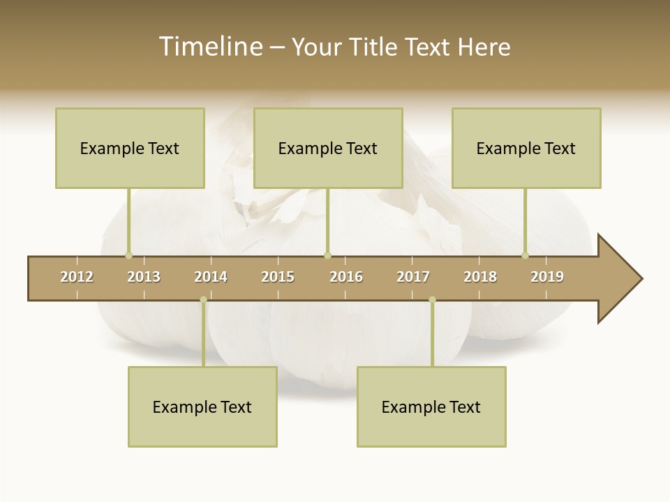 A Group Of Garlic On A White Background PowerPoint Template