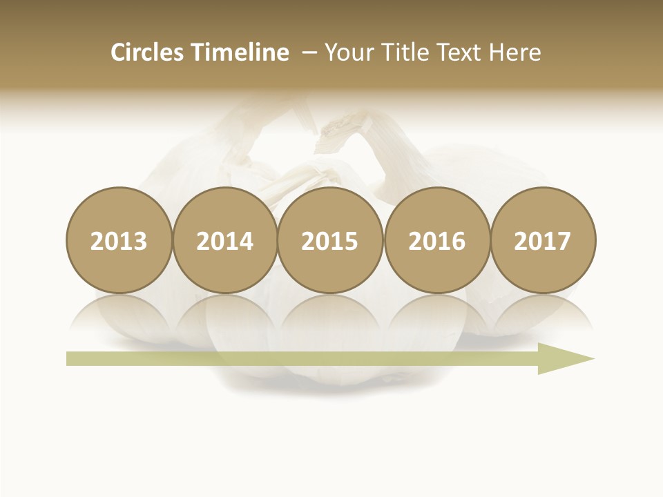 A Group Of Garlic On A White Background PowerPoint Template