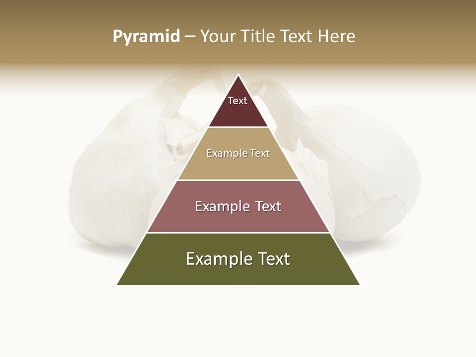 A Group Of Garlic On A White Background PowerPoint Template