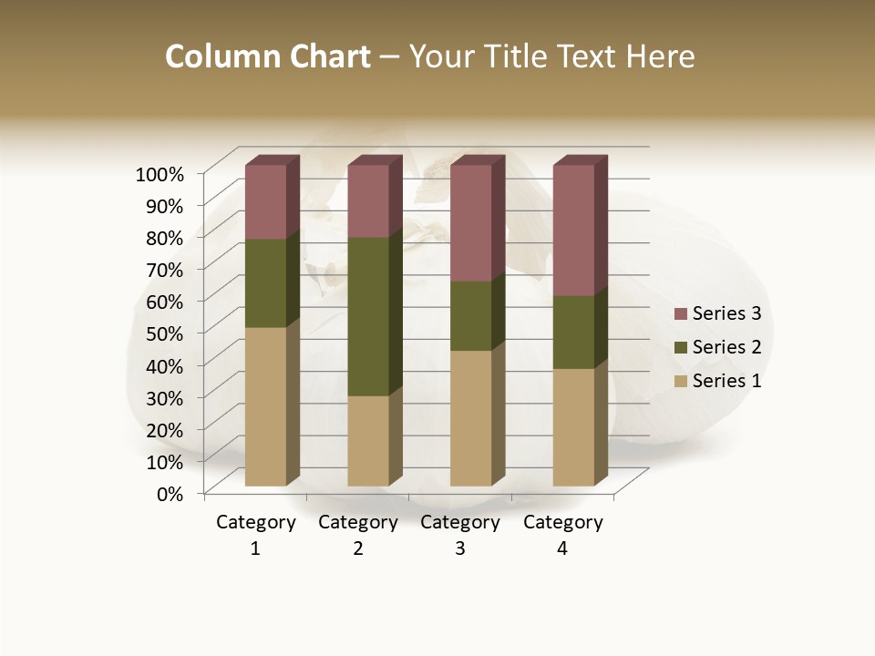 A Group Of Garlic On A White Background PowerPoint Template