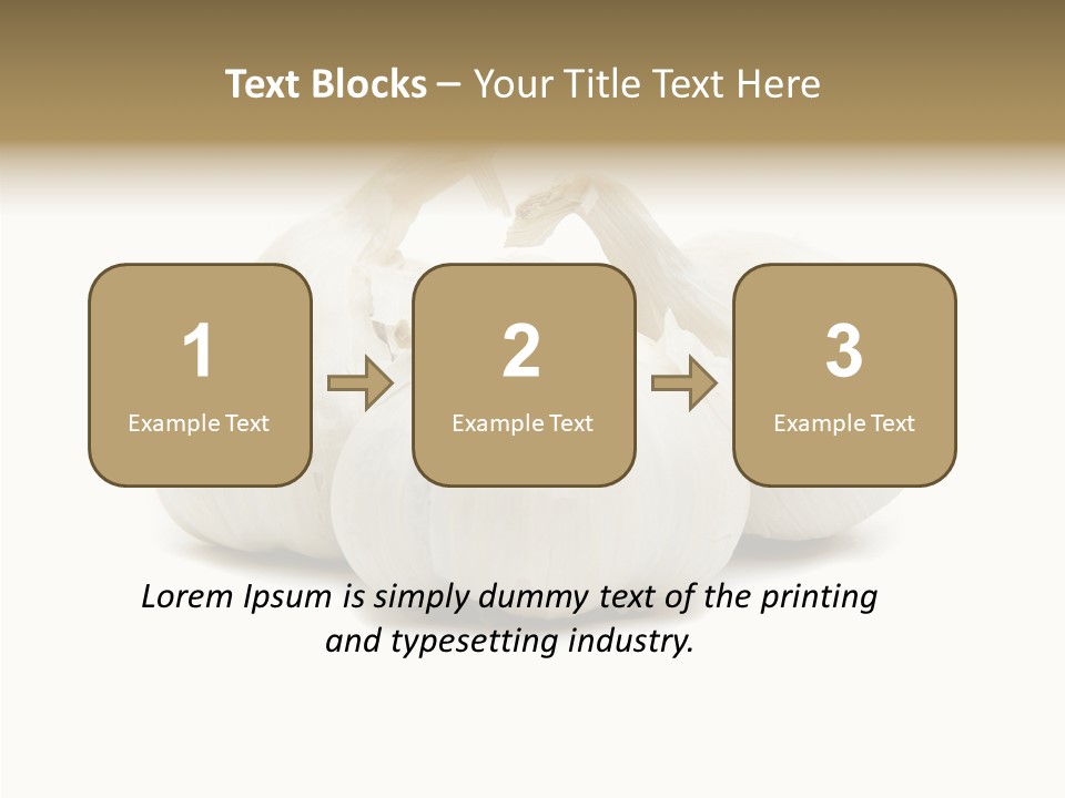 A Group Of Garlic On A White Background PowerPoint Template