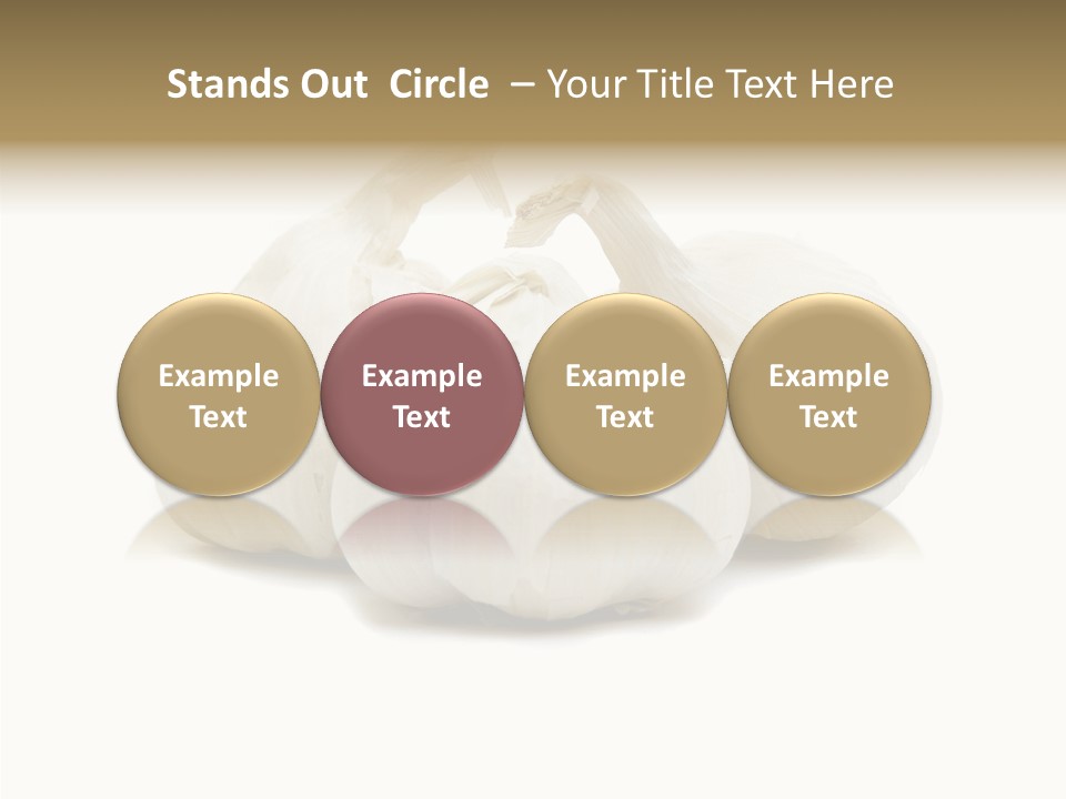 A Group Of Garlic On A White Background PowerPoint Template