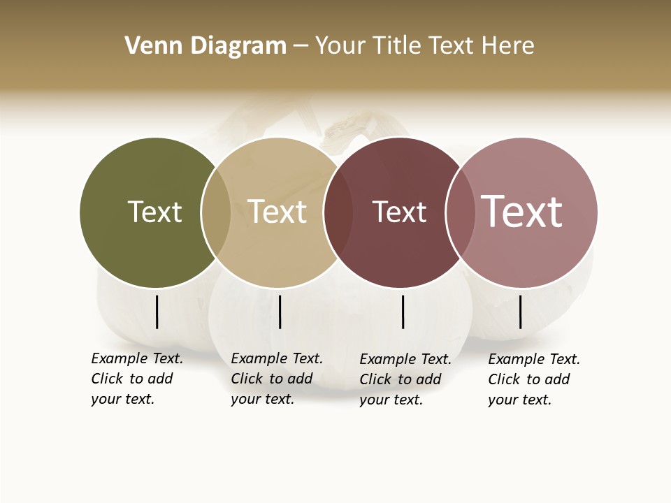 A Group Of Garlic On A White Background PowerPoint Template