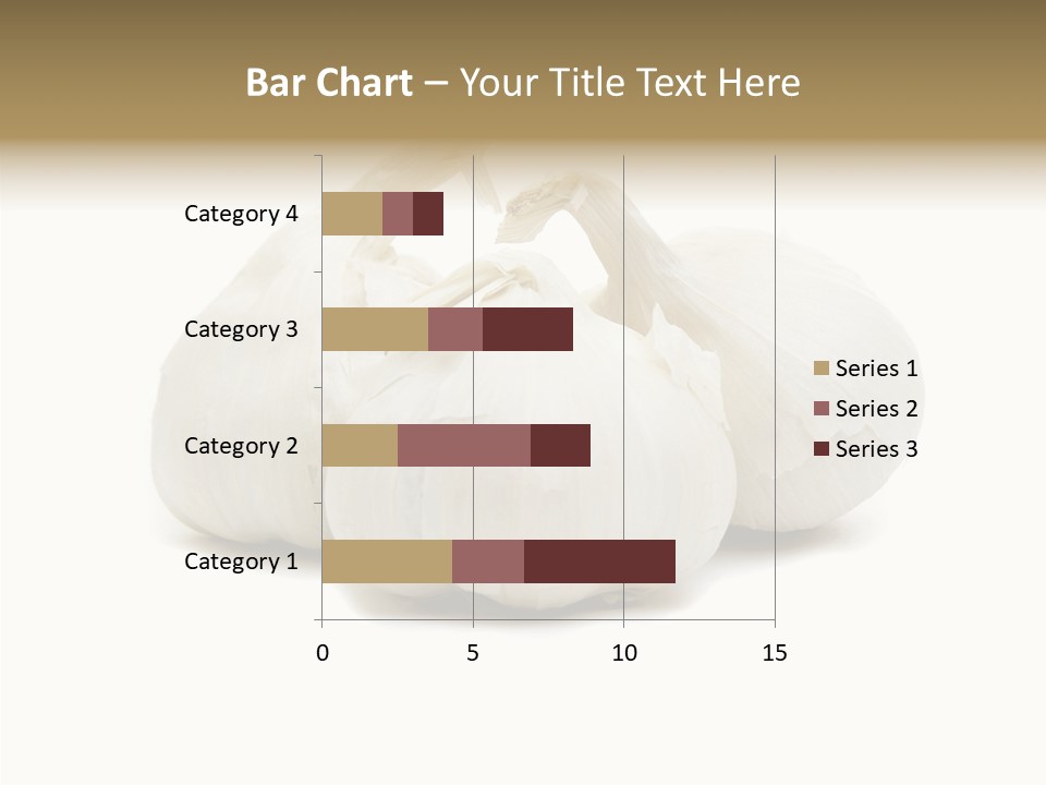 A Group Of Garlic On A White Background PowerPoint Template