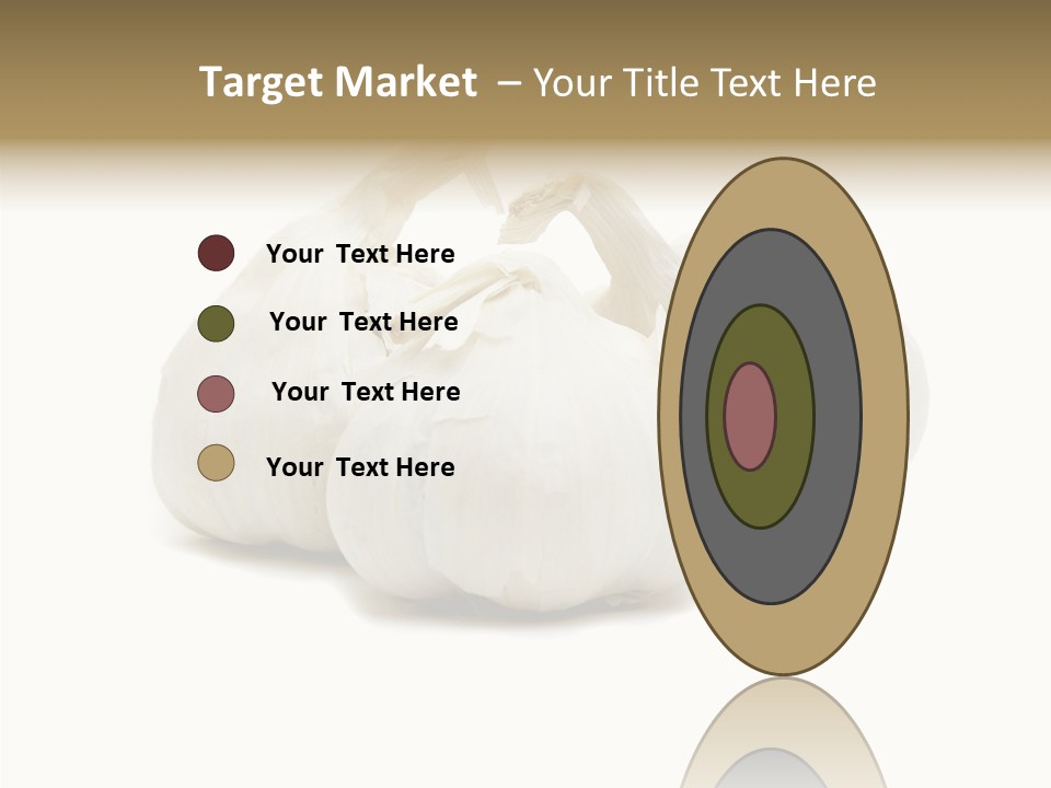 A Group Of Garlic On A White Background PowerPoint Template