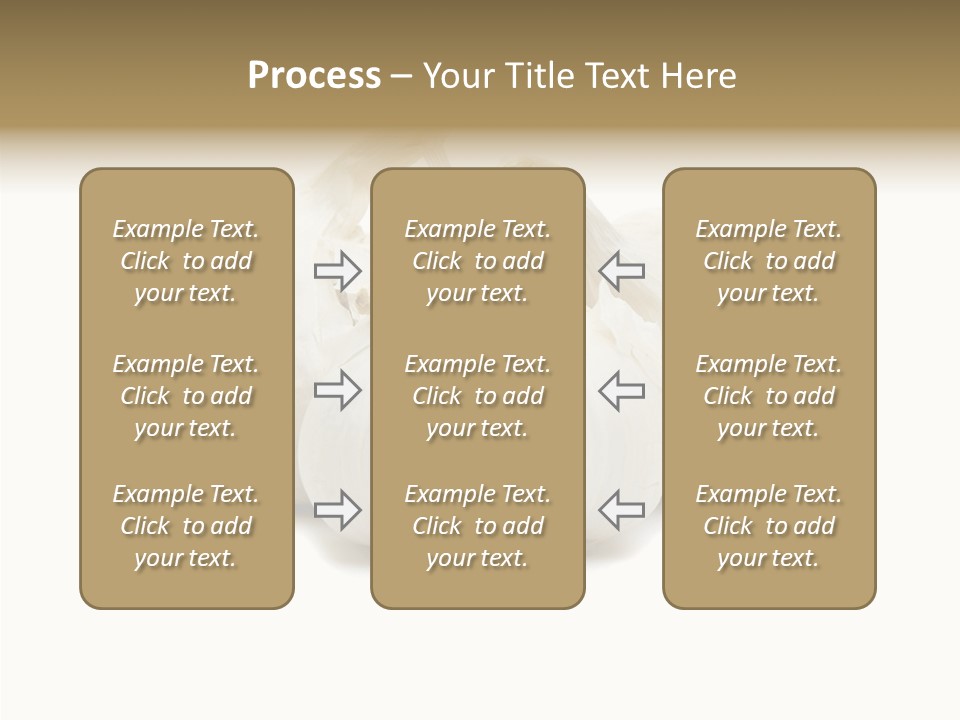A Group Of Garlic On A White Background PowerPoint Template