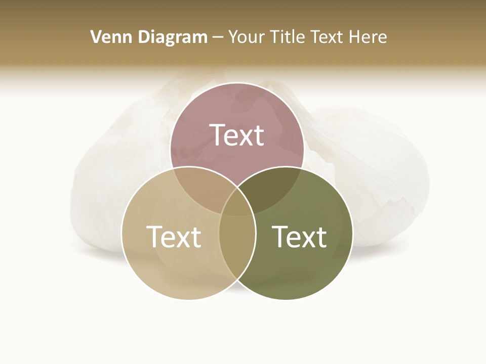 A Group Of Garlic On A White Background PowerPoint Template