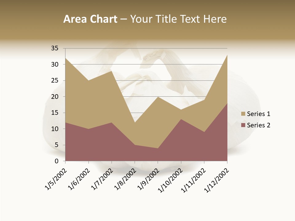 A Group Of Garlic On A White Background PowerPoint Template