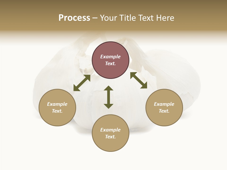 A Group Of Garlic On A White Background PowerPoint Template