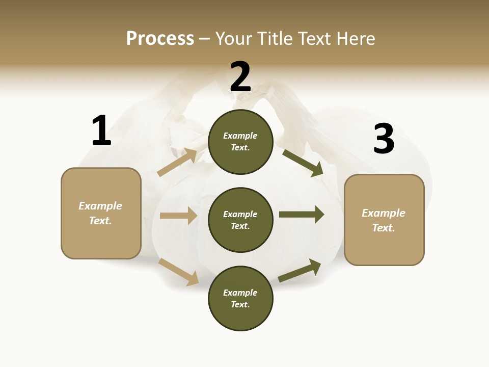 A Group Of Garlic On A White Background PowerPoint Template